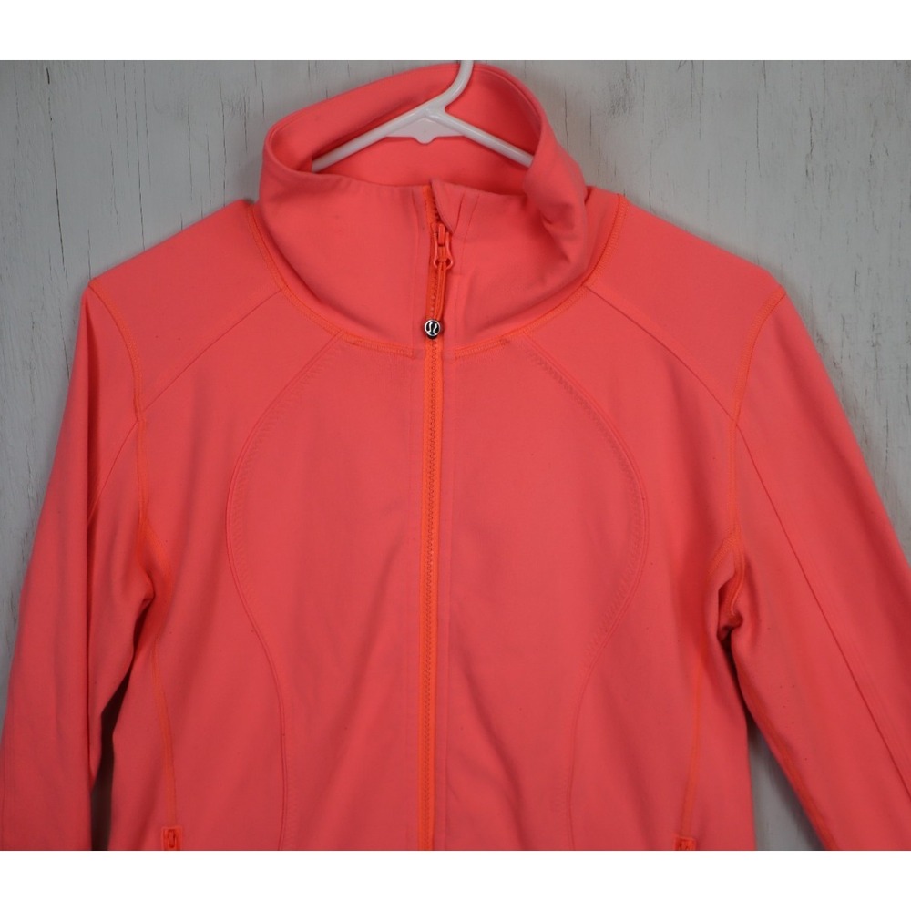 Lululemon Nice Asana Yoga Jacket Pink Womens Size 10 W4C02S Very Light Flare - Picture 5 of 7